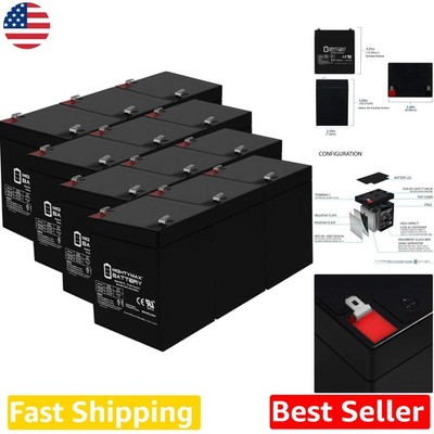 Mighty Max ML5-12 12V 5AH SLA AGM Batteries - F1 Terminal - 12 Pack - Long Life