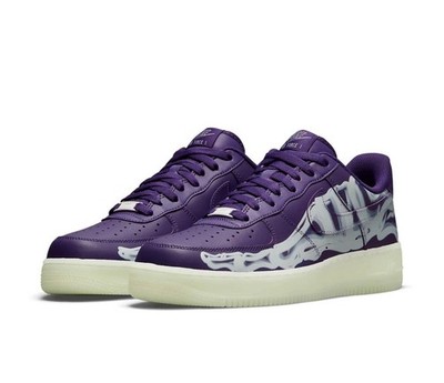 Size 8.5 - Nike Air Force 1 Low Purple Skeleton CU8067-500