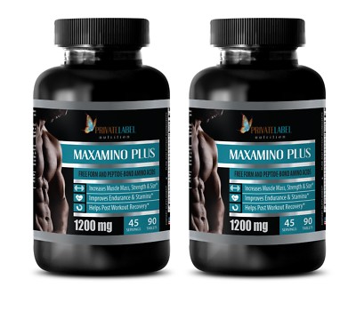 Strong Muscles - MAXAMINO PLUS 1200 - Maxamino - 180 Tablets 2 Bottles