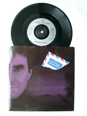 CHRIS DE BURGH - Separate Tables 7'' - AM 863 - 1992 UK -    PLUS 4 POSTCARDS