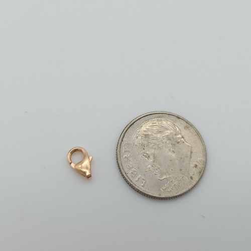 Nuevo 18k 750 Oro Rosa Cierre Langosta Joyería Encontrar Pulsera Collar Cerradura Italia - Imagen 4 de 11