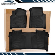 Rubber Floor Mats For 2019-2026 Chevy Silverado 1500 Gmc Sierra 1500 All Weather