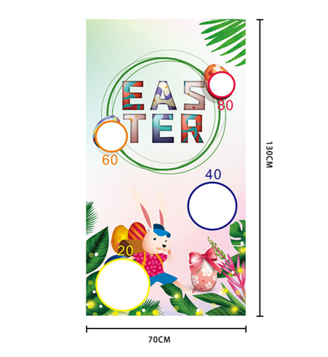 Easter Bunny Sandbag Game Throwing Flag, Funny Outdoor Throwing Game - Picture 2 of 2