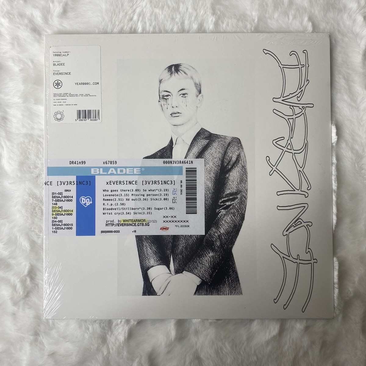 Bladee Drain Gang Eversince Blue Vinyl LP Record 1st Pressing Yung