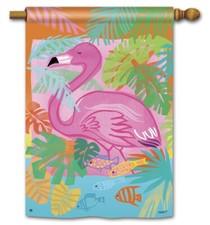 FANCY FLAMINGO STANDARD FLAG
