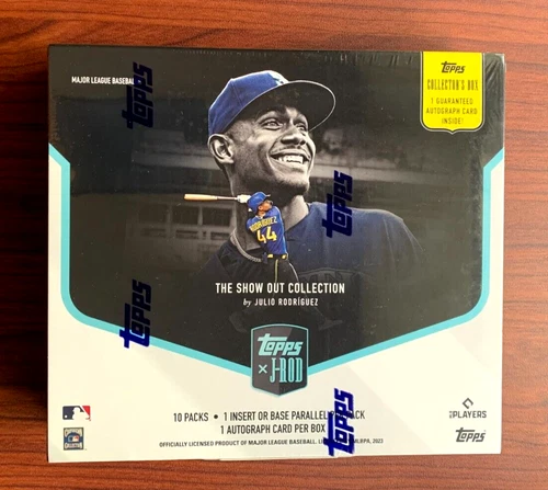 2023 Topps X JULIO RODRIGUEZ Show Out Collection COLLECTORS Hobby Box - 1 AUTO