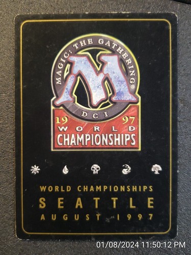 black knight world CHAMPIONSHIP SEATTLE 1997 mtg gold border (DS3D1C2) - Picture 4 of 4