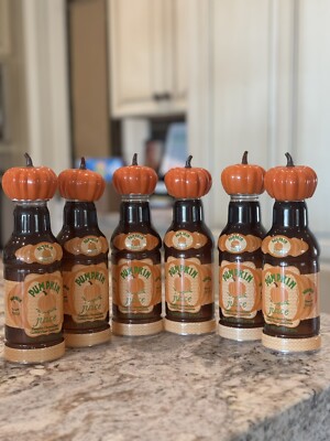 6 Harry Potter Pumpkin Juice Empty Bottles Lot Wizarding World Universal Studios