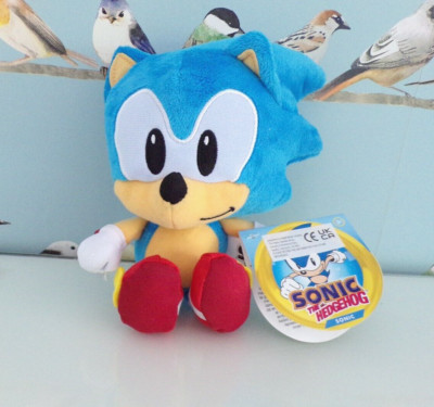 Brandneu mit Etikett blau SONIC THE HEDGEHOG Stofftier Plüschtier von Jakks Pacific 24 cm NEU