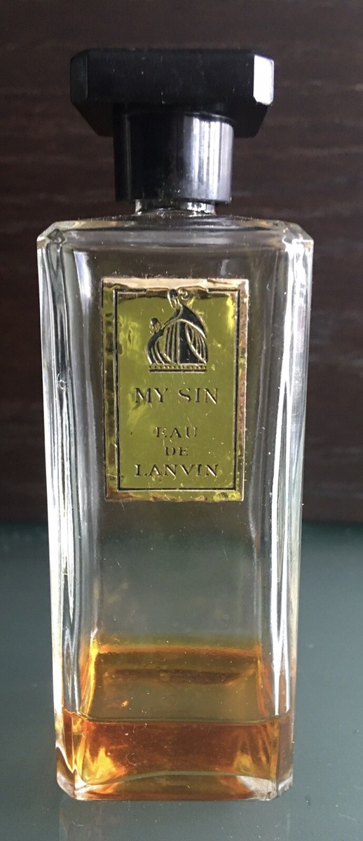 LANVIN MY SIN EAU DE LANVIN - Sz 1.5 Oz 45ml - SPLASH - 1970's