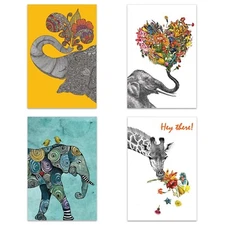 Tree-Free Greetings - All Occasion Cards - Artful Designs - 16 Assorted Cards...