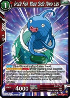 NM-Mint DBS:M Oracle Fish, Where Godly Power Lies - BT24-023 - C Beyond Generati