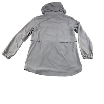 J Jill Womens SzXS Gray Hooded Athletic Spring Jacket, Parka
