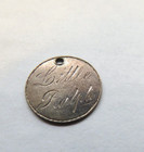 Love Token Pendent Over An 1867 Seated Liberty 1/2 Dime
