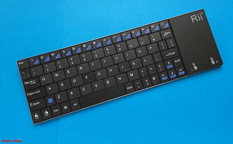 Rii K12 Mini Ultra Slim Bluetooth Tastatur Touchpad Wireless Keyboard UK QWERTY - Bild 3 von 3