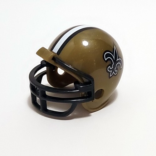 New Orleans Saints Mini Helm / Mini Helmet, Riddell, NFL American ...