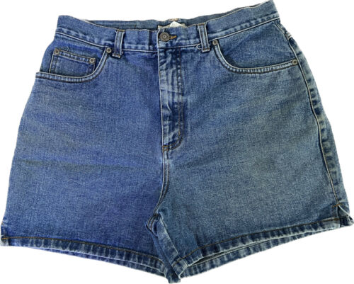 Vintage lata 90-te damskie dżinsowe spodenki dla mamy wysoki stan 100% bawełna rozmiar 12 generra niebieskie - Zdjęcie 1 z 4