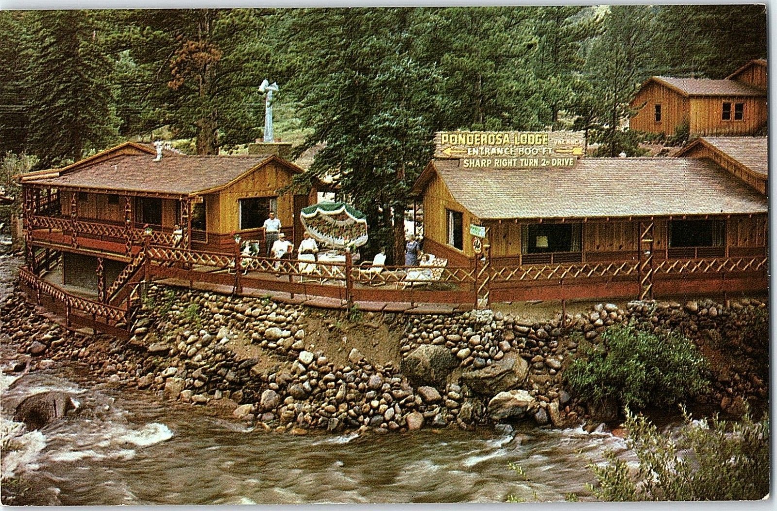 Vintage Ponderosa Lodge, Estes Park, Colorado Postcard P130 eBay