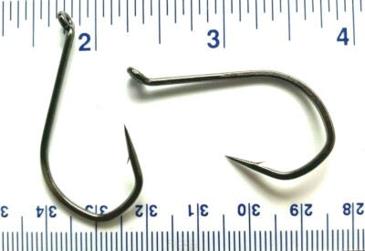 50 VMC 7115BN Black Nickel Tech Set Barbarian Live Bait Octopus Hooks size 4/0