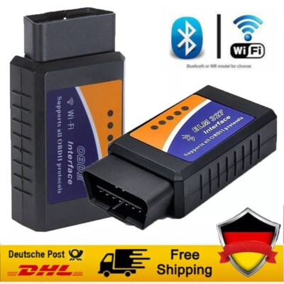 OBD2 ELM327 Bluetooth/WIFI Profi Diagnosegerät Auto IOS Tester Scanner DHL