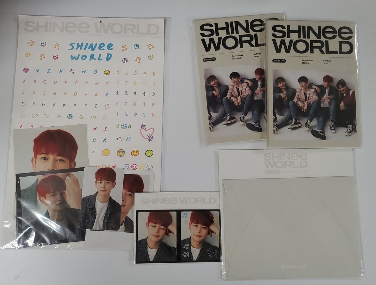 SHINee WORLD5　公式ステッカーセット Official Shinee World Set Of 5 Postcards Books, Ticket Set Deco