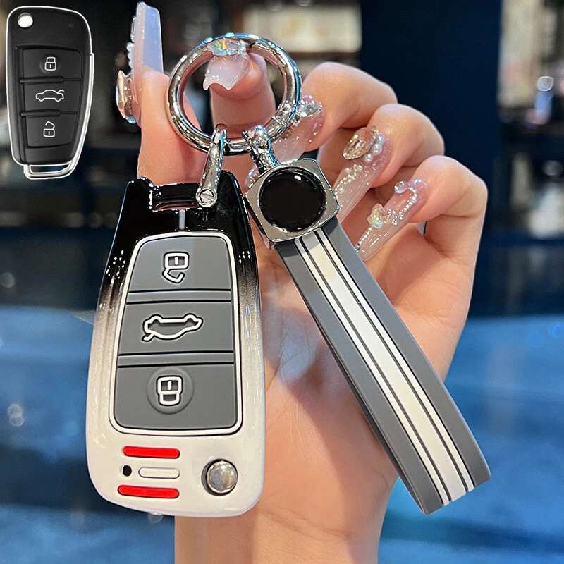 Funda Carcasa Llavero Coche Aleación Zinc Silicona Para Audi Q5 Q7 A6 S3 S4 S6 RS6 A3 A4 Foto 3 de 4