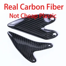100% Real Carbon Fiber Foot Peg Heel Guard Footrest For 2018-2023 Ninja 400 Z400
