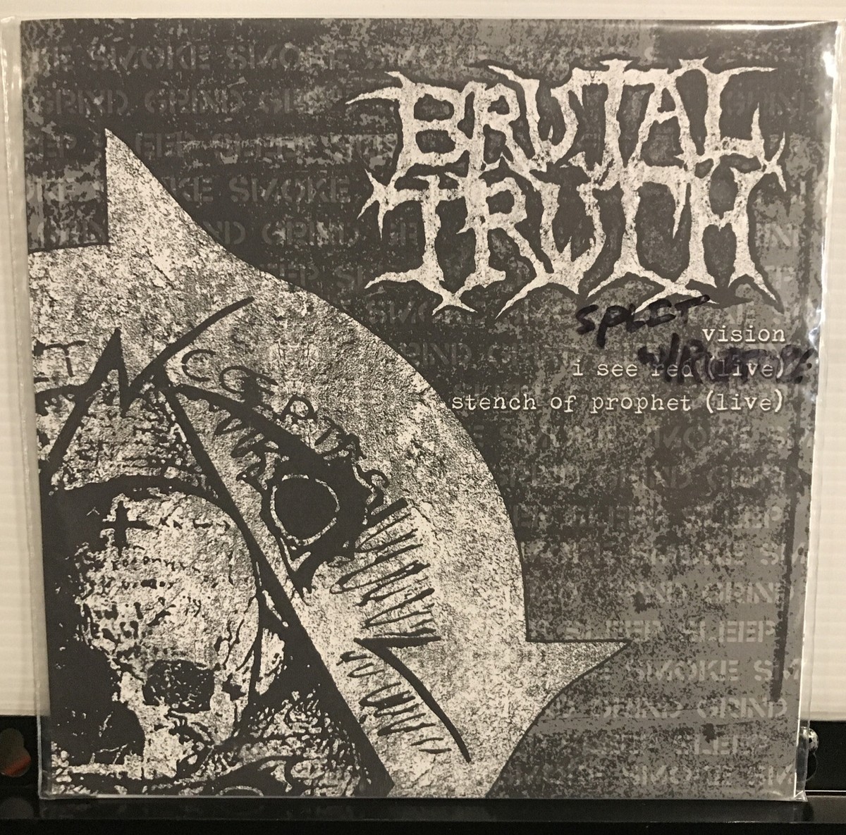 Brutal Truth / Rupture 7” Split EP 2013 Deep Six Records – #162