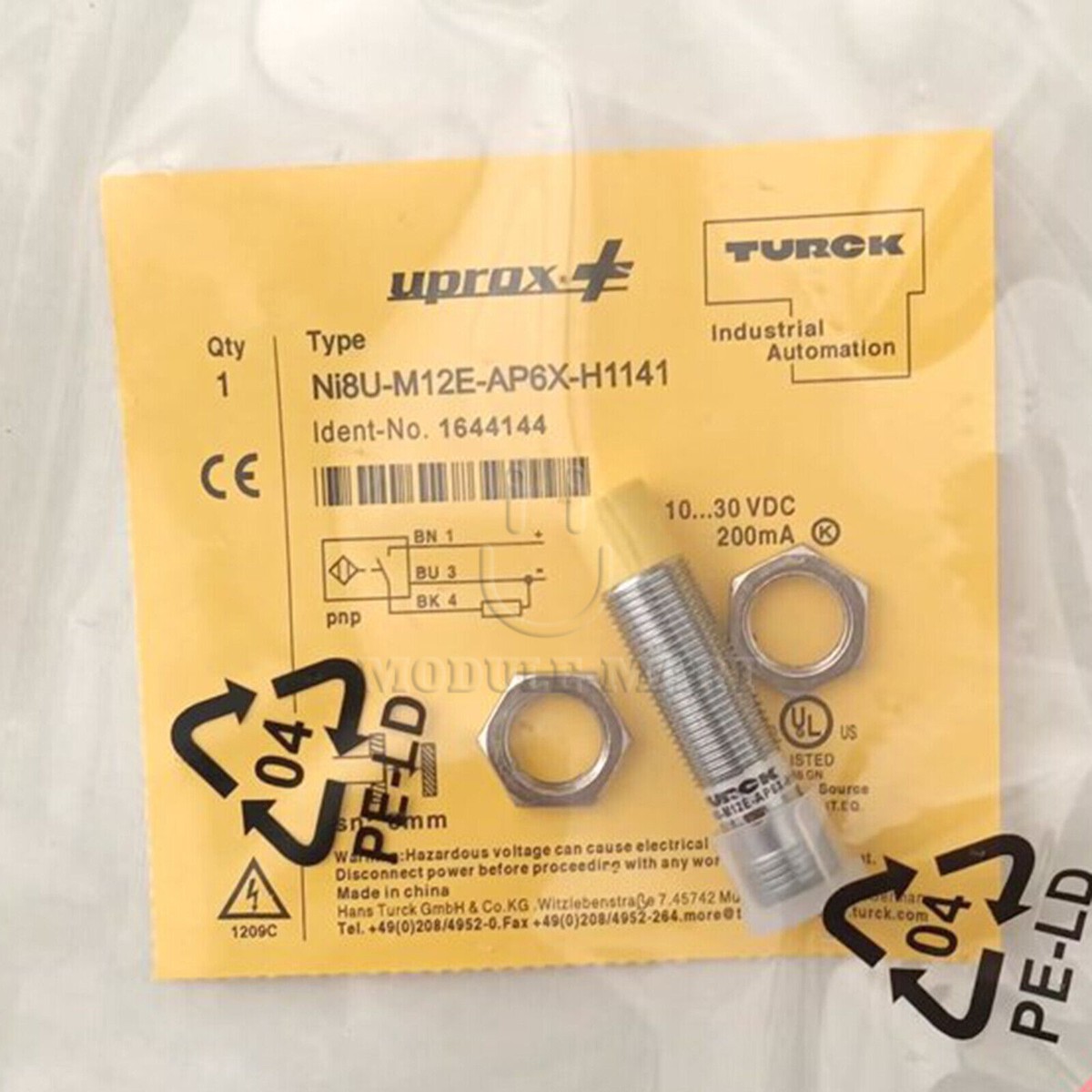 one new TURCK Proximity Sensor Ni8U M12E AP6X H1141 1644144 Quality assurance