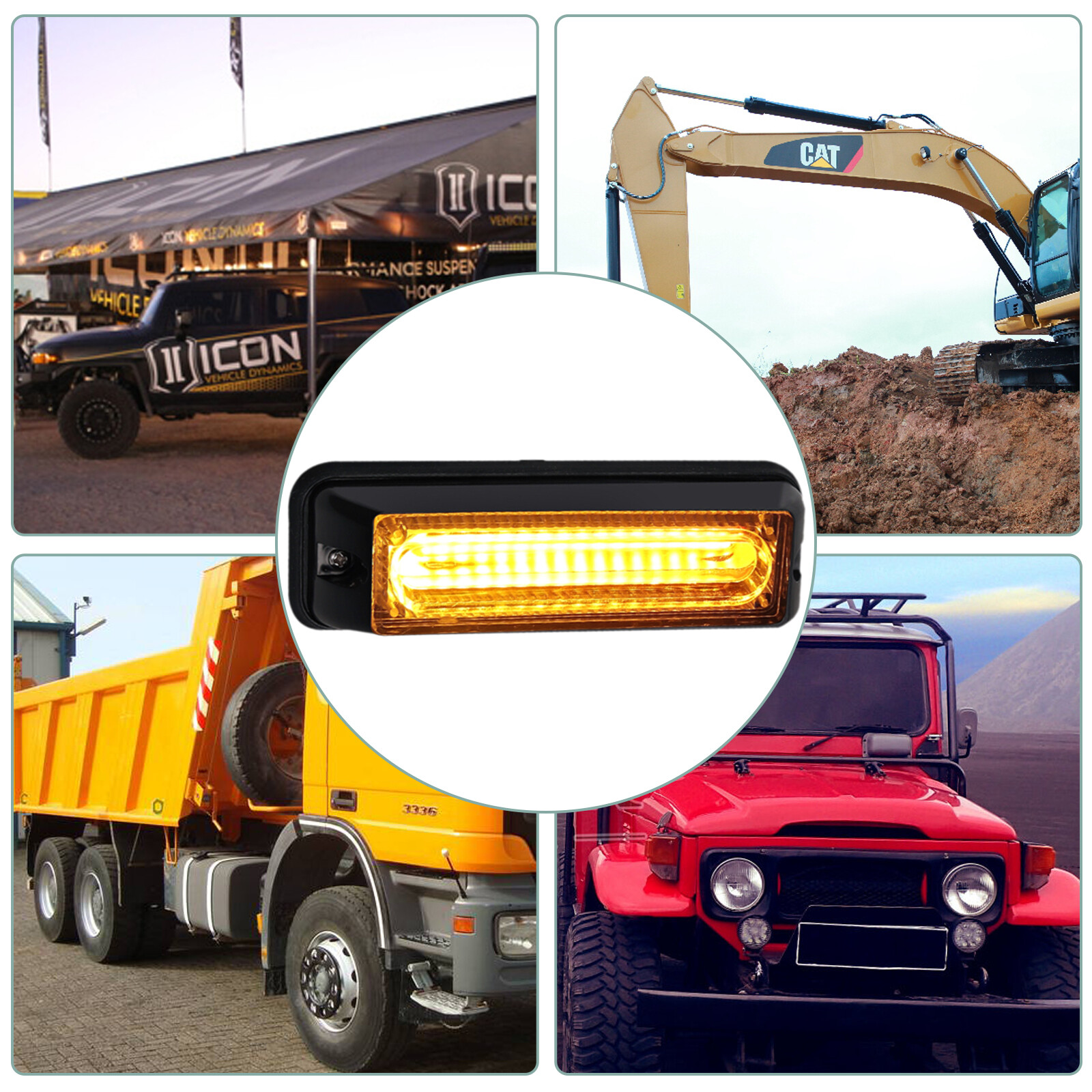 78 Auto Frontblitzer Orange Blitzlicht Warnleuchte Strobe Licht - Foto 3