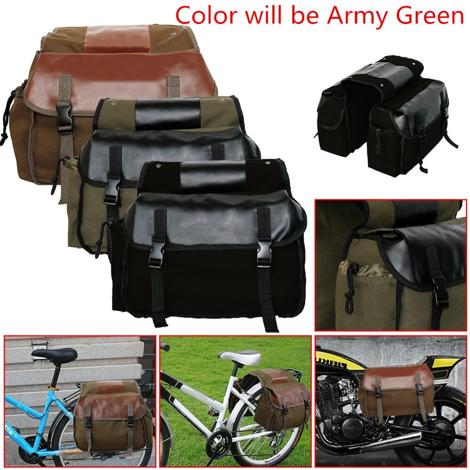Motorcycle Touring Motorbike Saddle Bag Panniers Box Side Tools Pocket Pouch 26L - Image 3 of 4