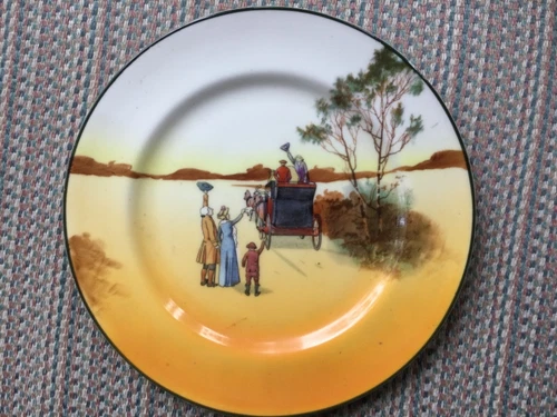 ROYAL DOULTON - “COACHING DAYS -- SALAD PLATE -    C