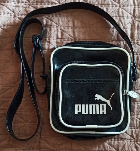 Tracolla Puma Campus Portable Retro Borsa Uomo Donna limited Nero in pelle  | eBay