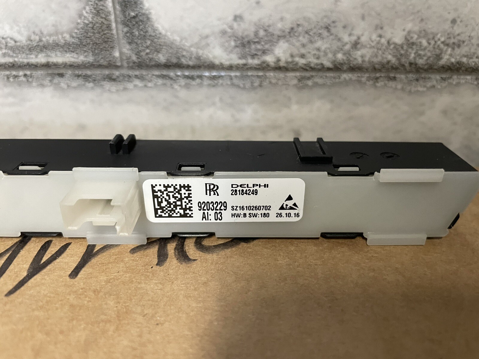 2015 Rolls Royce wraith OEM FRONT LEFT DRIVER SEAT POSITION MEMORY SWITCH
