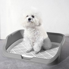 Small M Dog Potty Toilet Training Toilet Puppy Pet Litter Box Pee Tray Portable