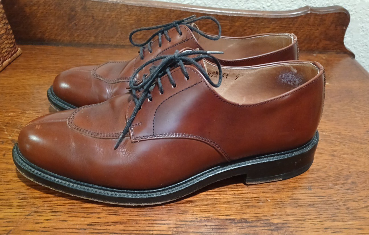 John Mac Gray Brown All Leather Split Toe Derby L… - image 5