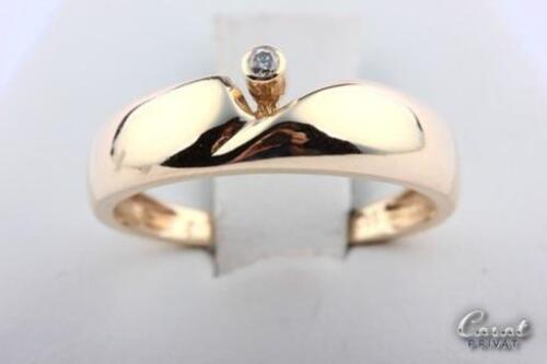 Brillant Diamant Brilliant Ring 585 er 14kt Gelbgold 55 . - 第 1/6 張圖片