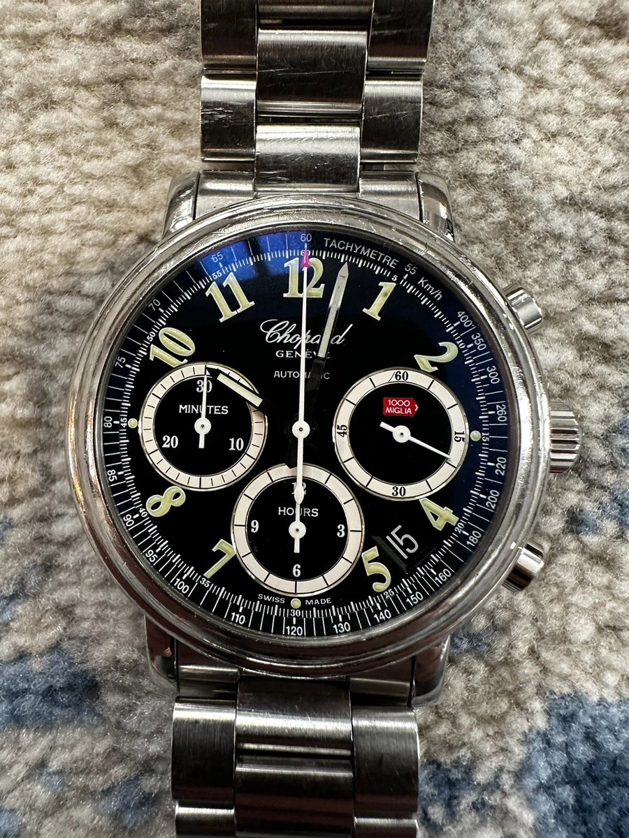 Men s Chopard 8331 Mille Miglia Chronograph Steel 39 mm TWO BRACELETS INCLUDED