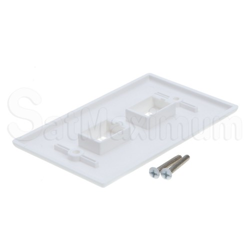 Wandplatte RJ-45 für Keystone Buchse 1 Port 2 Port 3 Port 4 Port 6 Port - SET - Bild 5 von 22