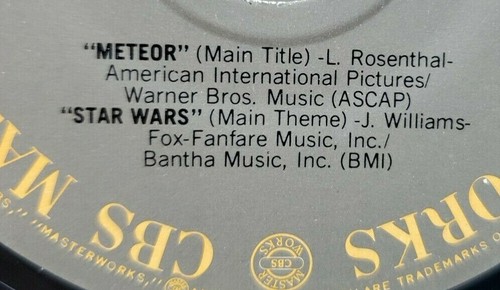 CBS Mastersound: Music from Galaxies 45 Star Trek/Superman/Meteor/StarWars #1203 - Picture 6 of 11