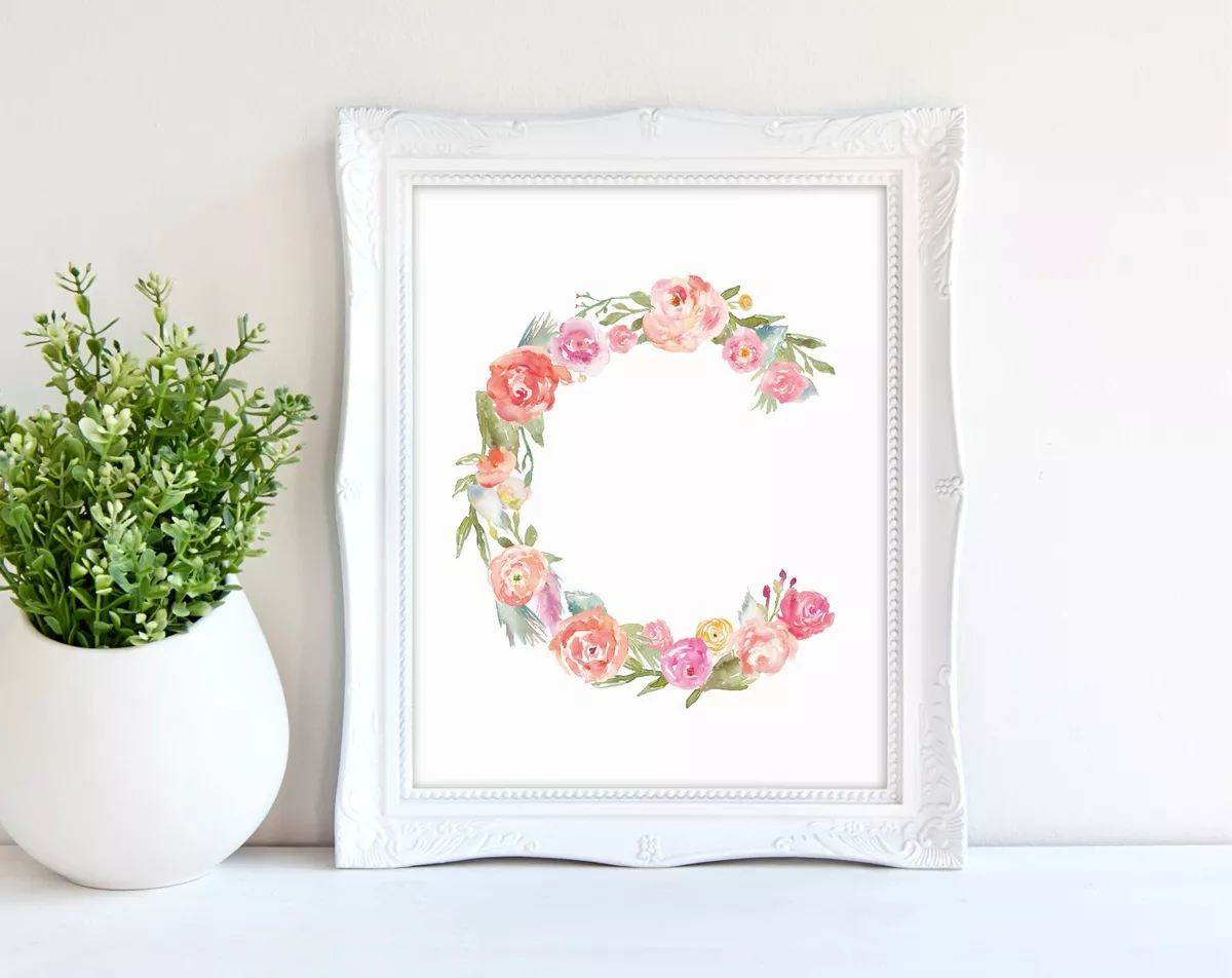 Flower name sale wall art