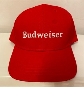 BUDWEISER Red Hat Snap Back Adjustable Bud Beer (NEW)