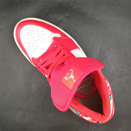 Nike Air Jordan 1 Mid Size 9 Sneakers DC7294-600 Barcelona Geometric, OBO - Picture 12 of 21