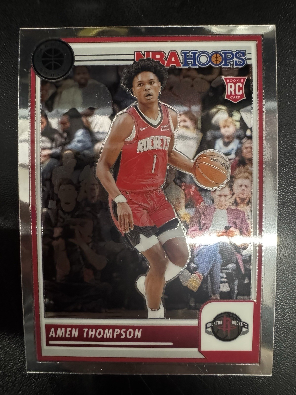 2023-24 Panini Nba Hoops Premium Stock - Amen Thompson #86 Silver Prizm (RC)