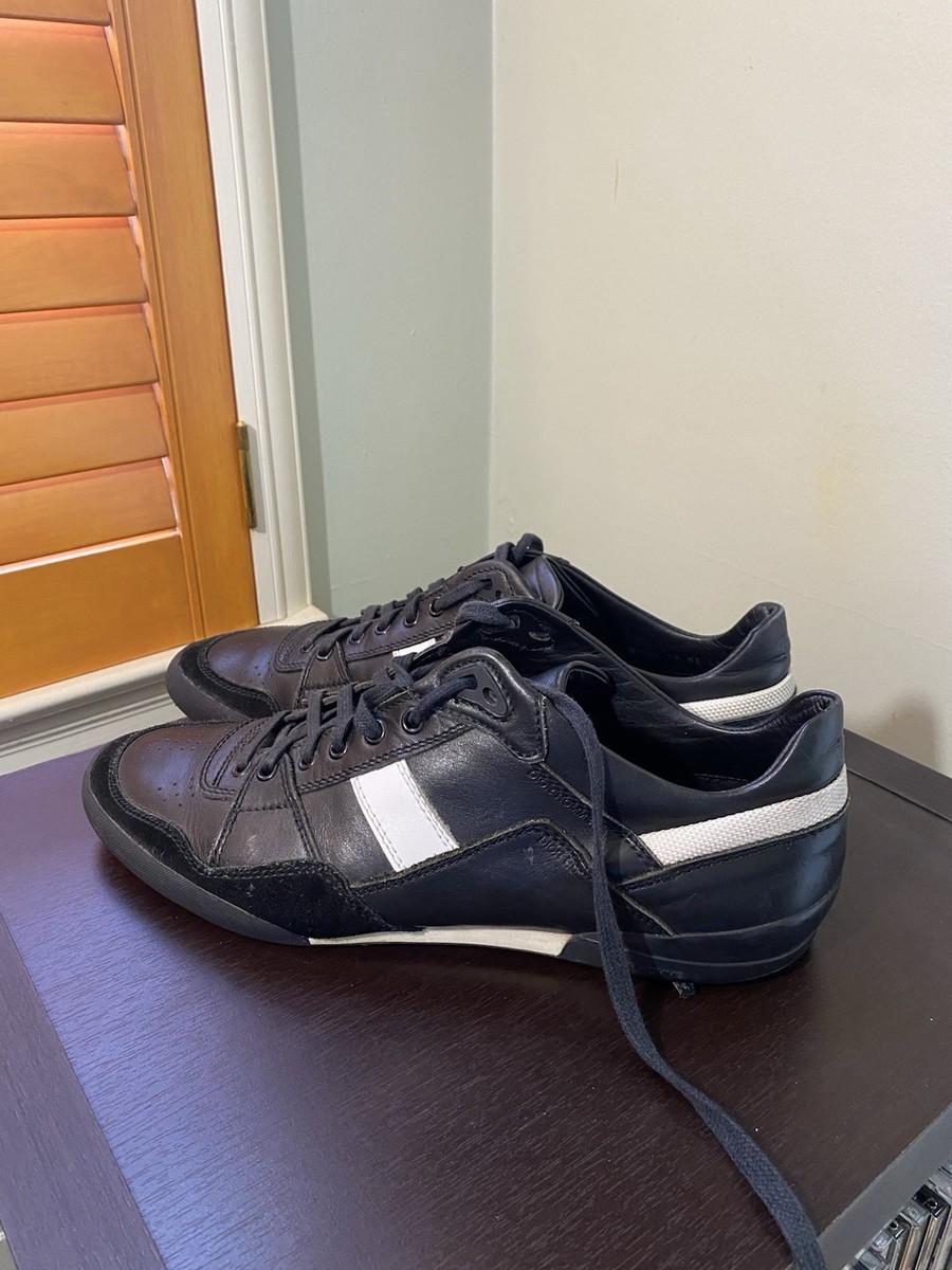 Dior Homme Sneakers Size 43.5 Black/white Leather Low Top CD Logo