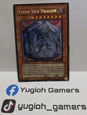 YUGIOH CLEAR VICE DRAGON SOVR-EN098 1ST EDITION SECRET LIGHT PLAYED 