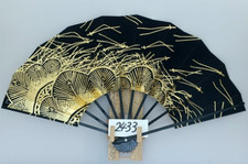 Ventilatore pieghevole giapponese Kyoto tradizionale Sensu Mai Ougi oro...