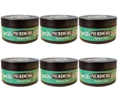 got2b Phenomenal TEXTURE CLAY 6 x 100ml für ein mattes Finish Wachs Gel vegan