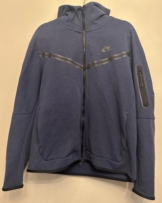 NIKE Tech Fleece Full Zip Hoodie Herren Blau Größe L