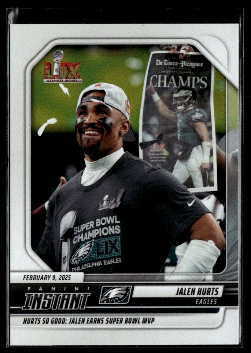 2024 Panini Instant Super Bowl MVP Jalen Hurts Philadelphia Eagles #285